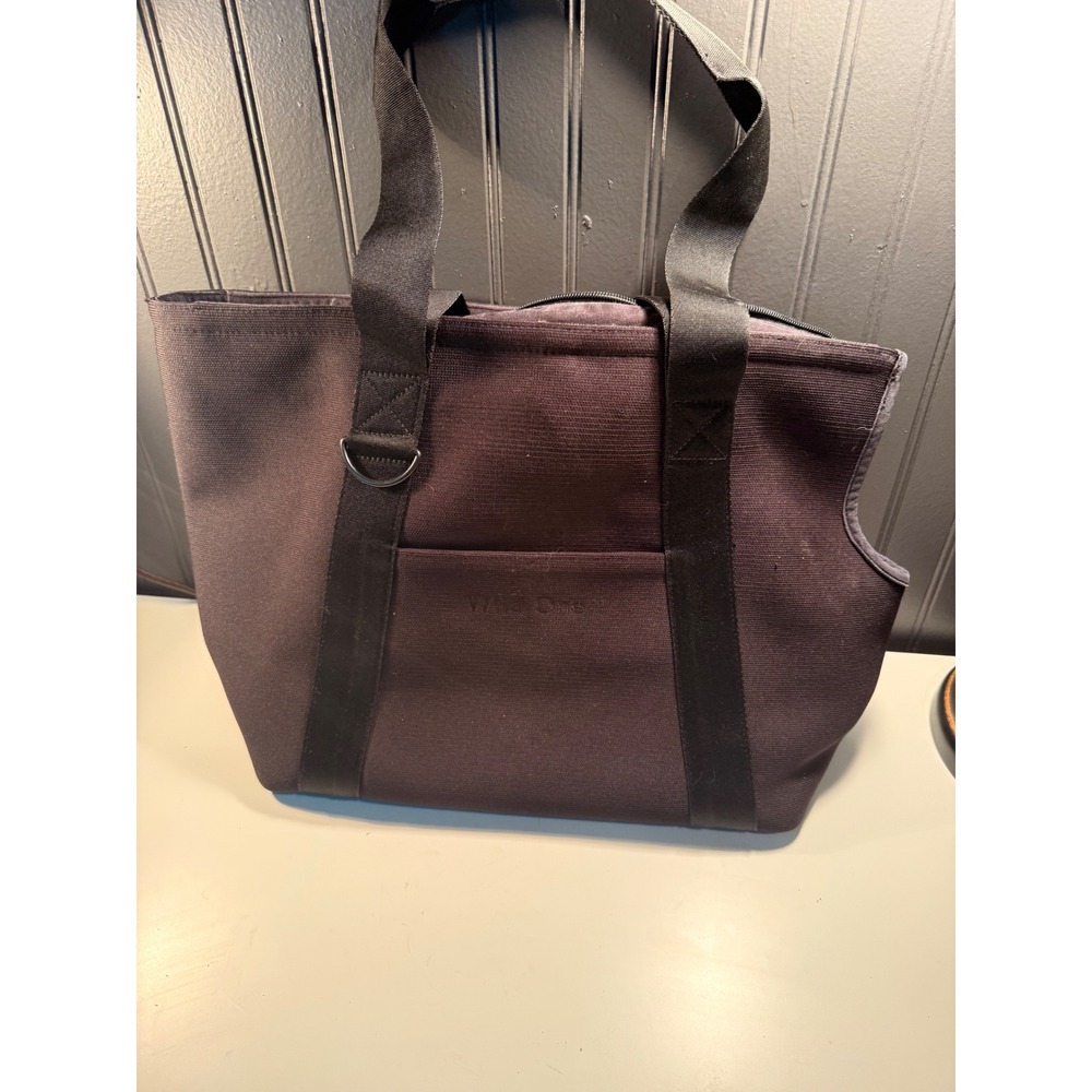 Wild One Everyday Pet Carrier Black Canvas Tote Bag Small Dog Cat Travel